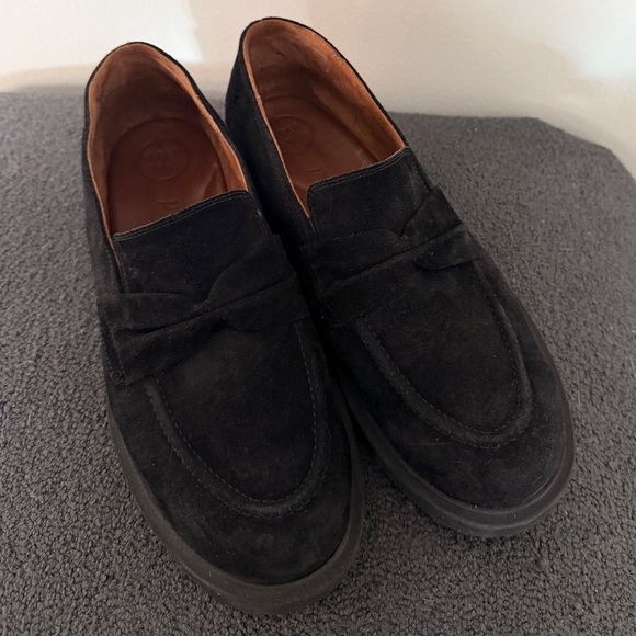 Paul Green Dark Suede Loafers - Picture 3 of 13